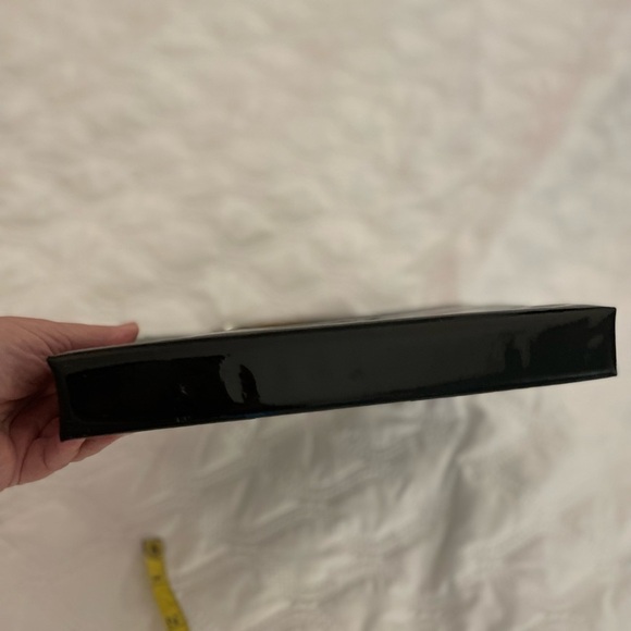 Ande' Evening Clutch w/Gold Twisted Handle 1960’s Vintage Black Patent.GORGEOUS! - Picture 12 of 13